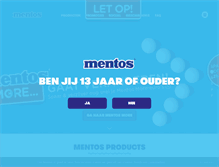 Tablet Screenshot of mentos.nl